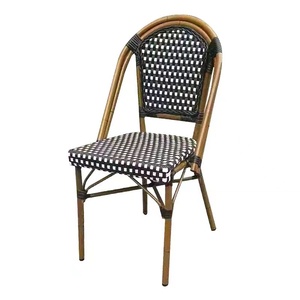 Silla <span class=keywords><strong>de</strong></span> mimbre para exteriores, cómoda y duradera, <span class=keywords><strong>muebles</strong></span> <span class=keywords><strong>de</strong></span> jardín populares para comedor, terrazas, patios hechos <span class=keywords><strong>de</strong></span> teca - Product Image 5