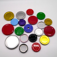 38mm 48mm 58mm 63mm 70mm 82mm Fermeture de couvercle à cosse en fer blanc à torsion de qualité alimentaire Impression de logo personnalisée pour bouteille de bocal en verre