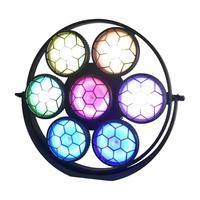 Nouvel éclairage de scène rétro 7x50W pour les fêtes de mariage, lumière matricielle LED, lumières auxiliaires RGB, effet de lavage, flash, stroboscope COB, fond