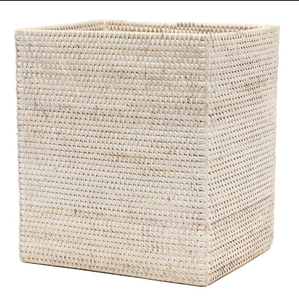 Juego de accesorios de baño de ratán tejido a mano, decoración de baño de mimbre ecológica, estilo bohemio rústico hecho a mano - Product Image 5