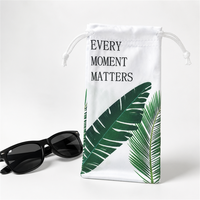 Pochette à cordon en microfibre ultra-fine pour lunettes de vue et de soleil, pour le rangement quotidien des lunettes, avec logo personnalisé, tailles variées, vente en gros