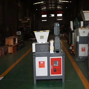 Double shaft industrial cardboard small size mini beer can compactor cable wire metal shredder machine