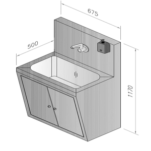Distributeur de savon automatique pour les mains à montage au sol Wilda Automation haute précision, distributeur de savon pour porte, machine d'hygiène automatique, 1 kW 220V - Product Image 1