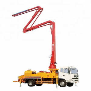 Camión Bomba de Concreto Usado de 29 Metros en Venta, con Pluma de Colocación, Fuente de Energía Eléctrica y Diésel para Industrias de la Construcción - Product Image 1