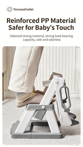 Vente en gros usine : Marchepied de toilette pliable et portable, réglable en hauteur, pour l'apprentissage de la propreté - Product Image 6