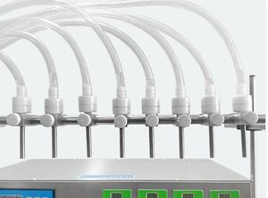 Machine de remplissage de liquides cosmétiques semi-automatique à 8 têtes avec pompe à diaphragme - Product Image 5