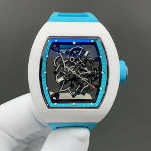 Montre mécanique pour homme de qualité supérieure avec boîtier à double ressort amélioré, engrenage visible, fermoir pliant dernière version - Product Image 1