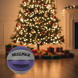 Baloncesto personalizado WELLMAN, cuero PU grueso, tamaño estándar oficial 7, gran valor para entrenamiento al aire libre y juego competitivo - Product Image 1