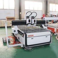 Machine de fraisage CNC à double broche pour bois massif 1325, routeurs à bois à double tête 1300x2500mm, table à vide MDF, routeur CNC