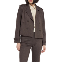 Blazer professionnel pour femmes, nouvelle conception haut de gamme, manches longues, un bouton, uni, classique, formel, pour les réunions de bureau, veste élégante