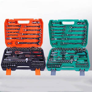 82 Piece <strong>Ratchet</strong> <strong>Spanner</strong> <strong>Set</strong> Quick <strong>Ratchet</strong> Wrench Socket Hardware Tool Auto Repair Kit for DIY Heavy-Duty Multi-Purpose Tool <strong>Set</strong> - Product Image 2