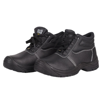 Bottes de travail unisexes AOXIANG avec semelle intermédiaire en acier – Embout en acier anti-perforation, tige en cuir véritable, pour usage en usine et construction