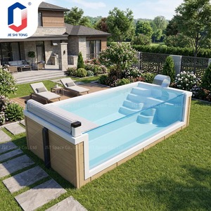 Piscine en bois anti-corrosion pour complexes hôteliers et jardins privés, options de personnalisation magnifiques disponibles - Product Image 3