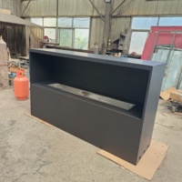 Cheminée artistique en acier au carbone de haute qualité, design contemporain, autoportante, pour intérieur de villa, personnalisable