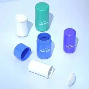 Round Twist Up Salve Tubo De Desodorante De Plástico Vazio Recipientes De Vara De Desodorante De Plástico
