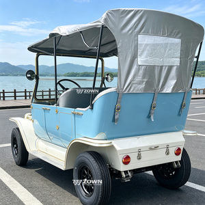 Vehículo Turístico Eléctrico Retro Antiguo con Batería de Litio Verde, Ecológico, para Negocios de Ecoturismo - Product Image 1