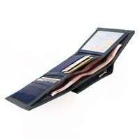 Dompet Mini Kasual Dompet Uniseks dengan Kantong Koin Nilon Lipat Pendek Menerima Logo Kustom Cetak Dompet Kanvas Murah