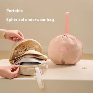 优质棉质时尚便携式文胸内衣袜子收纳袋三合一女式旅行商务旅行柔软 - Product Image 1