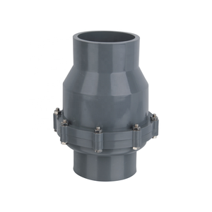 SENRISE PVC Swing Check Valve - DN50 63mm Non-Return Valve For Solvent Weld Pressure Pipe | Pond, Sump Pump - View #2
