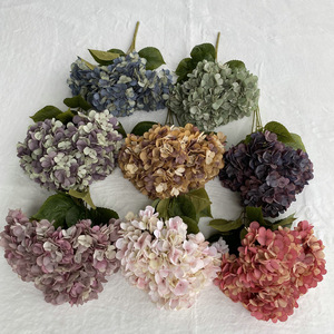 Usine de fleurs artificielles Meiyu Craft, fleurs d'hortensia artificielles de 30 cm à 100 cm, décoration intérieure, accessoires de mariage, fleurs artificielles - Product Image 4