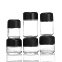 Botol Tablet pil mantra Vitamin dispenser, toples tahan anak kaca CR dengan tutup tahan sekrup ganda 1oz3.5g 20dram 90ml
