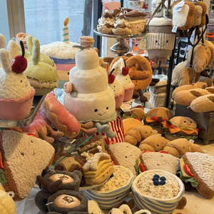 JC Fun Kawaii Cake Doll Bread Dessert Food Series Creative Simulation Plush Toy with PP Cotton Filling for Indoor Wedding - Product Image 3