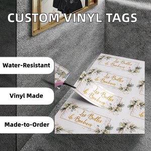 Etiqueta Adhesiva de Vinilo Blanca Personalizada, Impermeable, con Logotipo, para Embalaje de Velas y Manualidades, Impresión de Productos Antiguos - Product Image 2