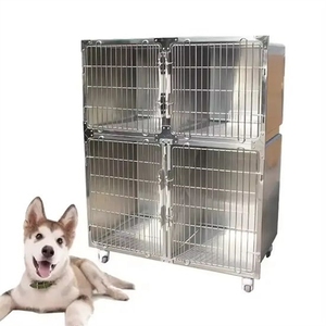 Equipo para Clínica Veterinaria, <span class=keywords><strong>Jaula</strong></span> para Perros de Acero Inoxidable 304 para Hospitales Veterinarios, sin Bandeja - Product Image 6