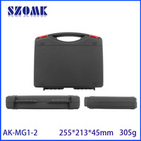 255*213*45mm mallette à outils en plastique moule à injection boîte de rangement en plastique Instrument mallette de transport rigide en plastique avec mousse personnalisée