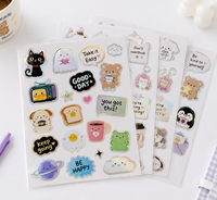 Autocollants PVC holographiques découpés à la forme pour journal personnalisé, scrapbook, décoration mignonne style coréen, feuille d'autocollants en feuille d'aluminium Holo/doré/argenté pour carnet de notes