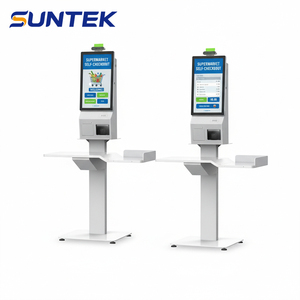 Station de paiement interactive sur pied tout-en-un SUNTEK, kiosque de paiement mobile QR mini avec impression de tickets - Product Image 1