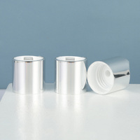 Capuchons en aluminium-plastique argentés 24-415 pour flacon de shampoing, capuchons en plastique, capuchons métallisés argentés