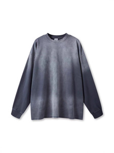 Camiseta Casual de Manga Larga con Estilo Hip Hop Urbano, Degradado Lavado, para Hombre y Mujer, Diseño Retro Holgado con Estampado de <span class=keywords><strong>Mono</strong></span> - Product Image 5