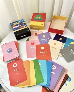 Borsa Personalizzata per Carte Didattiche in Carta per Bambini con Goffratura e Stampa Logo per lo Sviluppo Cognitivo dei Bambini - Product Image 1