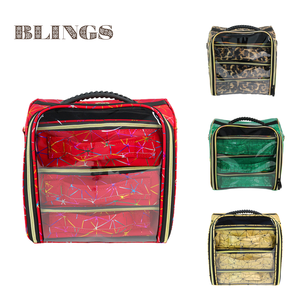 Sac de voyage Ins grande capacité 3 couches bagage à main voyage cosmétique organisateur <span class=keywords><strong>valise</strong></span> Extra Large chariot de rangement trousse de maquillage sac - Product Image 1