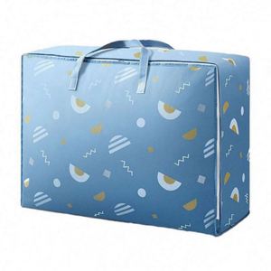 Non-woven Quilt and Clothes Storage Bag <b>Large</b> Capacity <b>Packing</b> Organizer Bag Moving Duffel Bag - Product Image 1