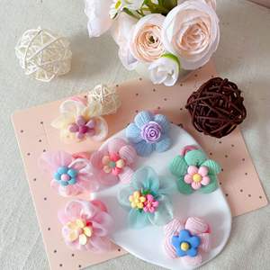 Coletero <span class=keywords><strong>El</strong></span>ástico <span class=keywords><strong>con</strong></span> <span class=keywords><strong>Flores</strong></span> Estilo Dulce, Paquete de 5 Piezas, Color Caramelo, Banda de Plástico Suave/Resina, Anillo <span class=keywords><strong>para</strong></span> <span class=keywords><strong>el</strong></span> Cabello Hecho a Mano <span class=keywords><strong>para</strong></span> Niños - Product Image 2