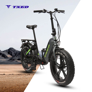 Bicicleta Eléctrica Plegable TXED de 20 Pulgadas, 48V 500W, Neumático Grueso, 7 Velocidades, 10.4Ah 499.2Wh, Motor Trasero sin Escobillas, PAS, Bicicleta Eléctrica Urbana - Product Image 1