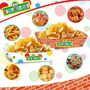 Kit de Papel para Fiestas de Fútbol Americano: Caja de Comida, Bandeja y Set para Celebraciones al Aire Libre, Ideal para Aperitivos en Estadios, Pollo Frito y Hamburguesas - Product Image 5