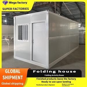 Rumah kontainer lipat baja persegi Modern, untuk kantor & Hotel konstruksi sementara bangunan cepat dengan garansi 5 tahun - Product Image 5