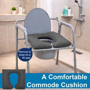 Funda acolchada impermeable para asiento de inodoro portátil con correas de fijación para el cuidado de ancianos - Product Image 6