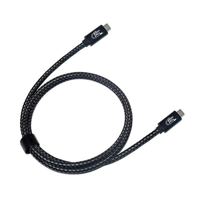 40Gbps 240W Nylon Braided USB-C Cable 5A Fast Charging Dual 8K 60Hz Screen Mirroring USB4 Thunderbolt 4/3.1 for Computer/Mobile