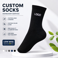 Chaussettes de sport personnalisées de haute qualité avec broderie jacquard, chaussettes unisexes pour hommes et femmes, logo en bas, taille jeune