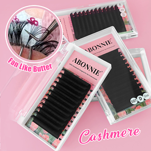 Extensions de <span class=keywords><strong>cils</strong></span> auto-éventailantes ABONNIE C CC D DD L M Volume Fans, effet éventail naturel, 0.03 0.05 0.07, plateaux d'extensions de <span class=keywords><strong>cils</strong></span> faciles à poser - Product Image 6