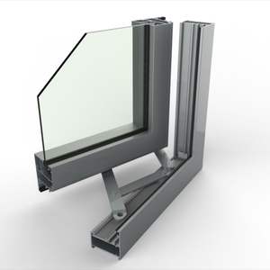 Porte pliante en profilé aluminium CNW de haute qualité pour bâtiments résidentiels et commerciaux, finition usine, revêtement en poudre, découpe - Product Image 2