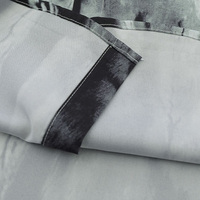 Benutzer definierte Brusttasche runden Boden Langarm Allover volle Tinte Malerei Druck Button-up Herren hemden