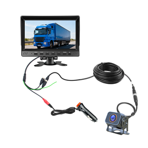 Pantalla DVR de 7 Pulgadas y 12V con Visión Nocturna Impermeable, Cable de 15M, Asistente de Estacionamiento para Camiones, Cámara de Reversa YBAHD-S08-1 - Product Image 1