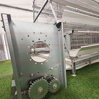 Cage à poules pondeuses de type A, cage en batterie galvanisée à chaud avec abreuvement automatique et nettoyage automatique du fumier pour élevage avicole