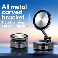 Pengait Ponsel Magnetik Vakum N54 Heavy Duty untuk Mobil, Dudukan Ponsel Dashboard Full Metal untuk Truk Logistik & Armada, Pengait Mobil Daya Hisap Tinggi