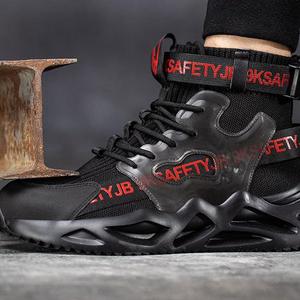 Femmes Ladys Hommes Hi Cut <span class=keywords><strong>Boa</strong></span> Lace Respirant Mesh Safety Woodland Shoes Boot Steel Toe Bottes de travail en cuir avec votre logo - Product Image 2